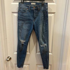 Light Wash Madewell Size 29 Ripped Jeans
